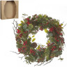 Венок украшенный с ягодами HOUSE OF SEASONS 10*50см зеленый 83540